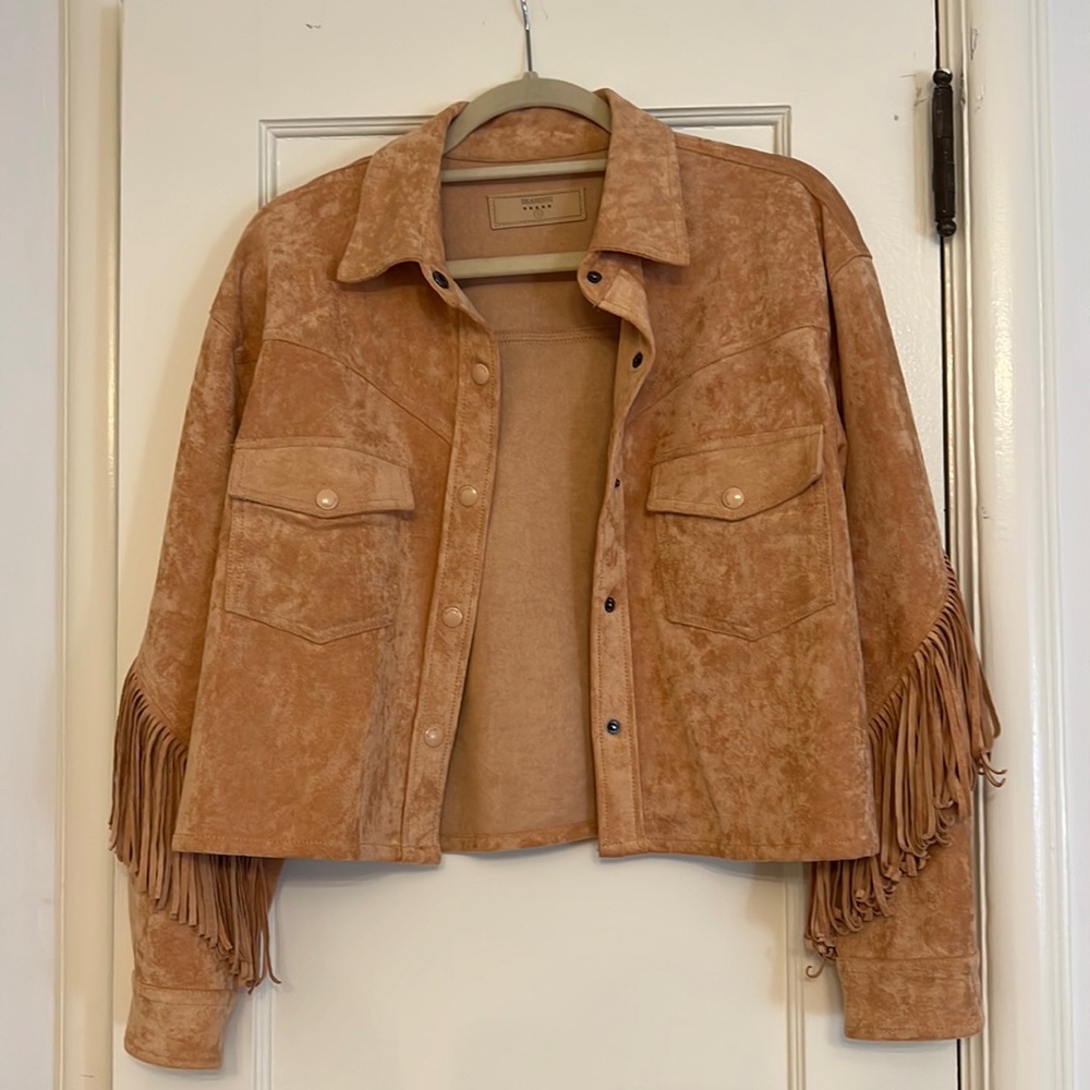 BlankNYC Suede Fringe Jacket. Size Small. Never worn.